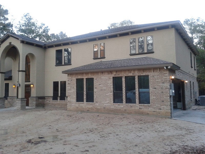 Large portico for two story house